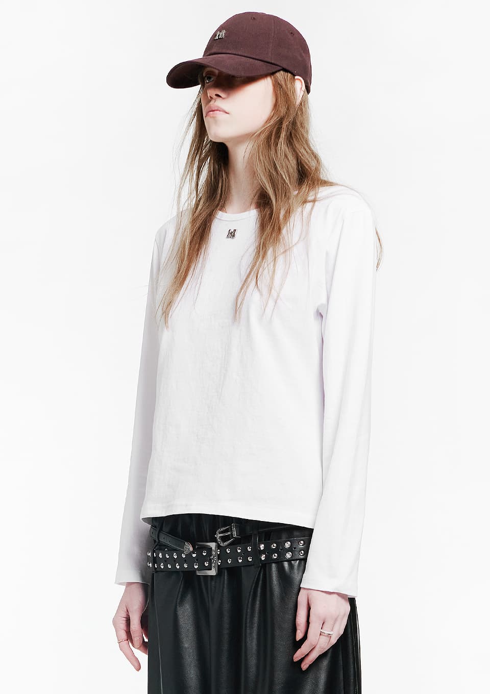 Point Symbol White Long Sleeve — vue 1