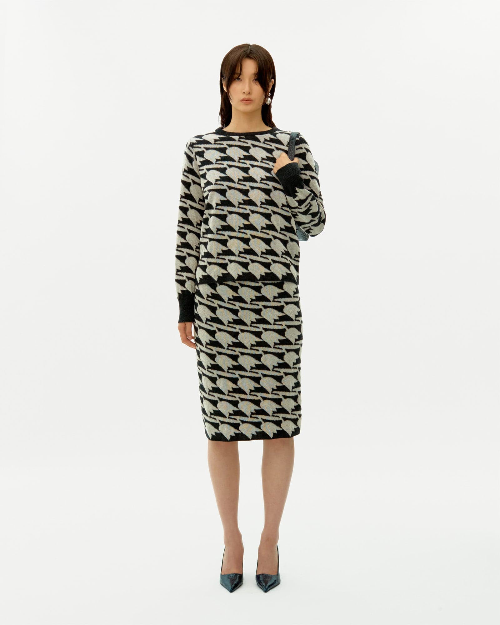 Tulip Jacquard Wool Jumper — vue 1