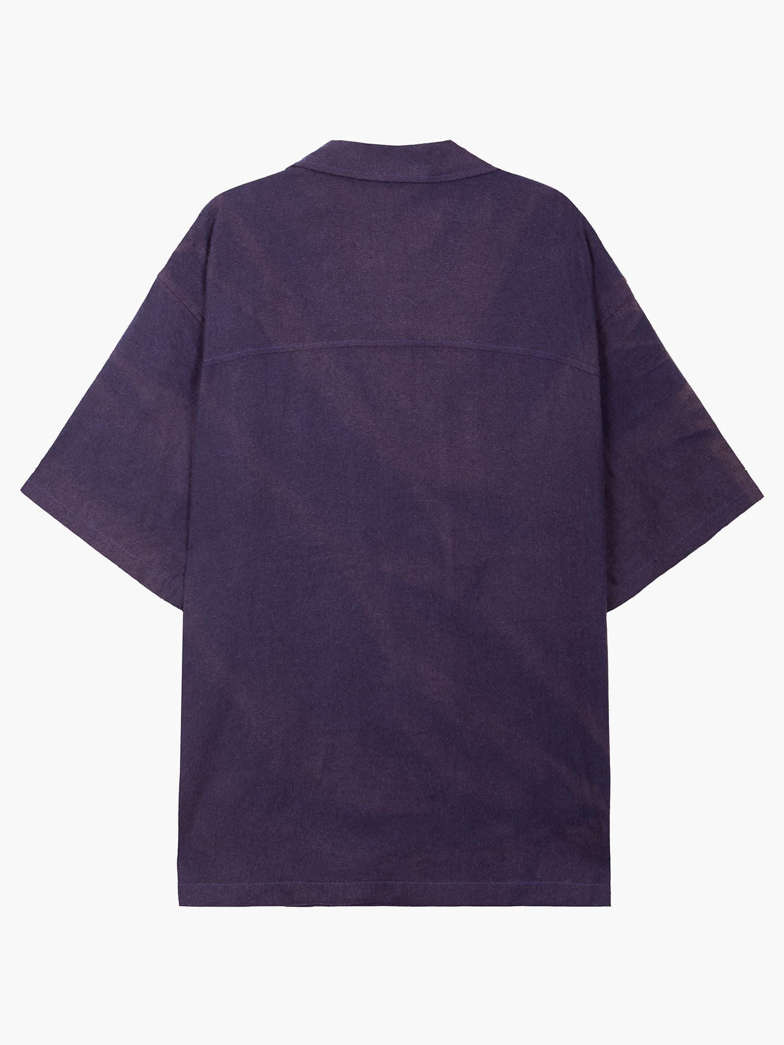 Sun-Bleached Tailored Collar Shirt - Purple — vue 11