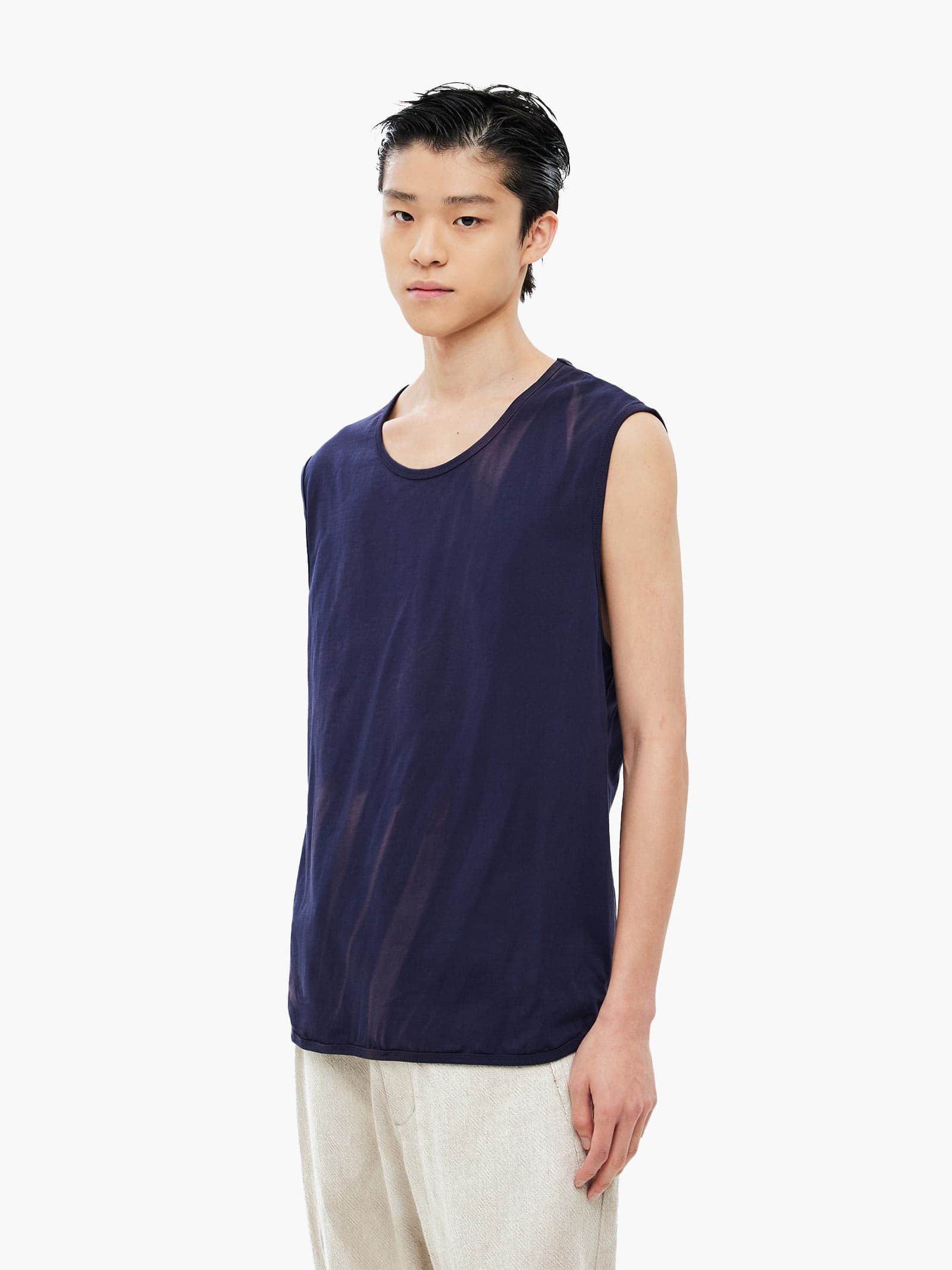 Sun-Bleached Layered Net Hoodie - Purple — vue 5