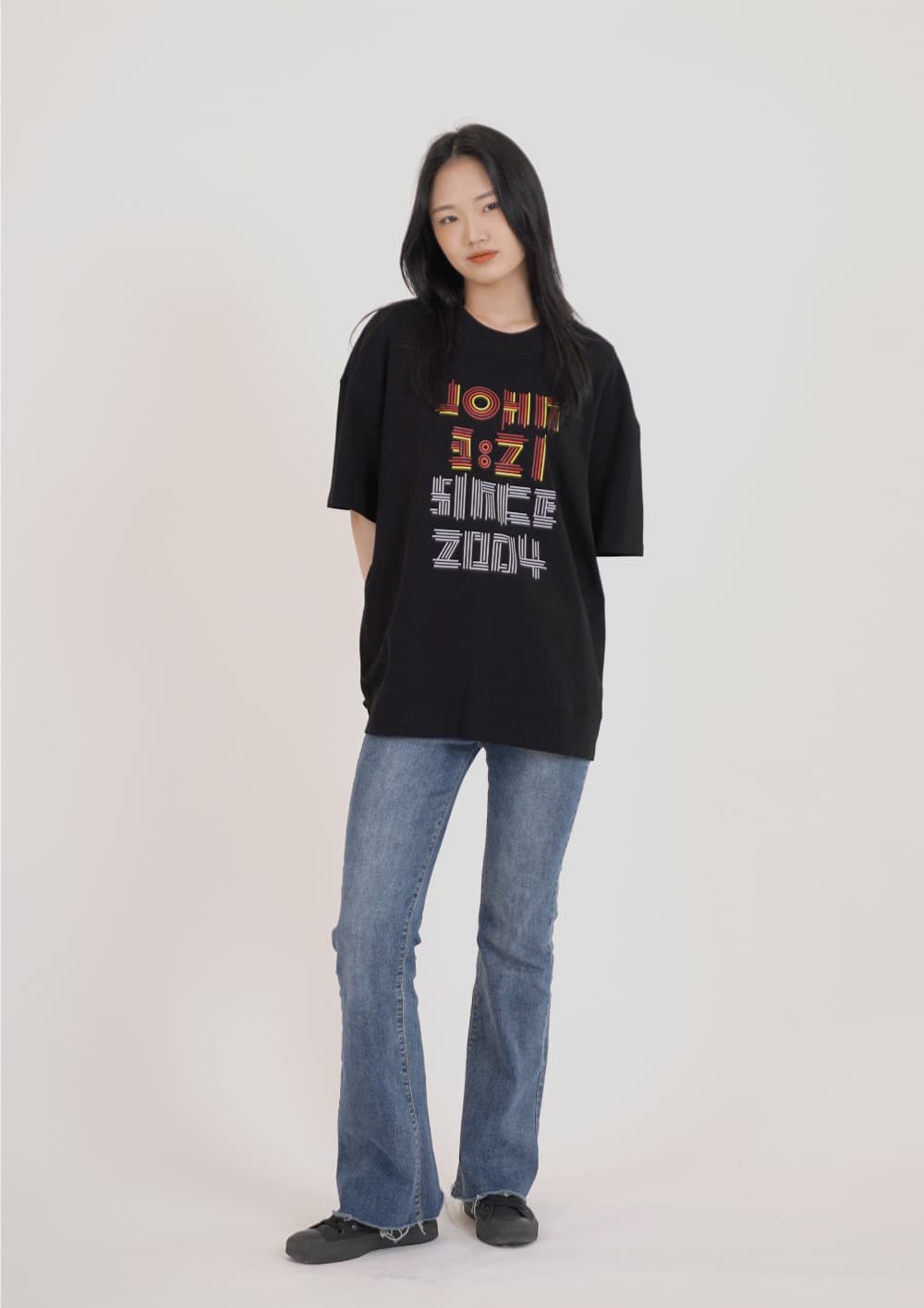 Four-Color Print Short-Sleeve T-Shirt — vue 5