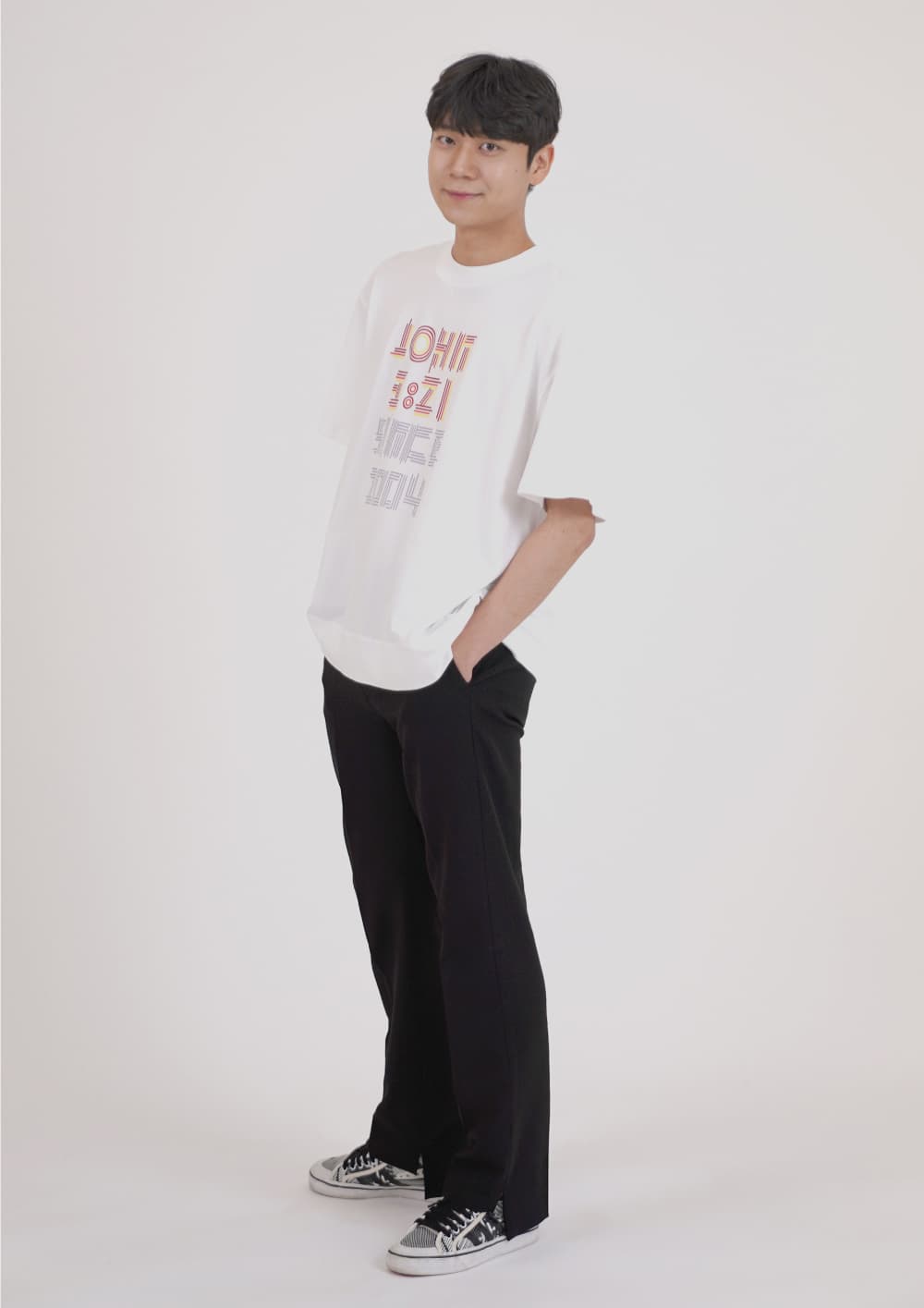 Four-Color Print Short-Sleeve T-Shirt — vue 7