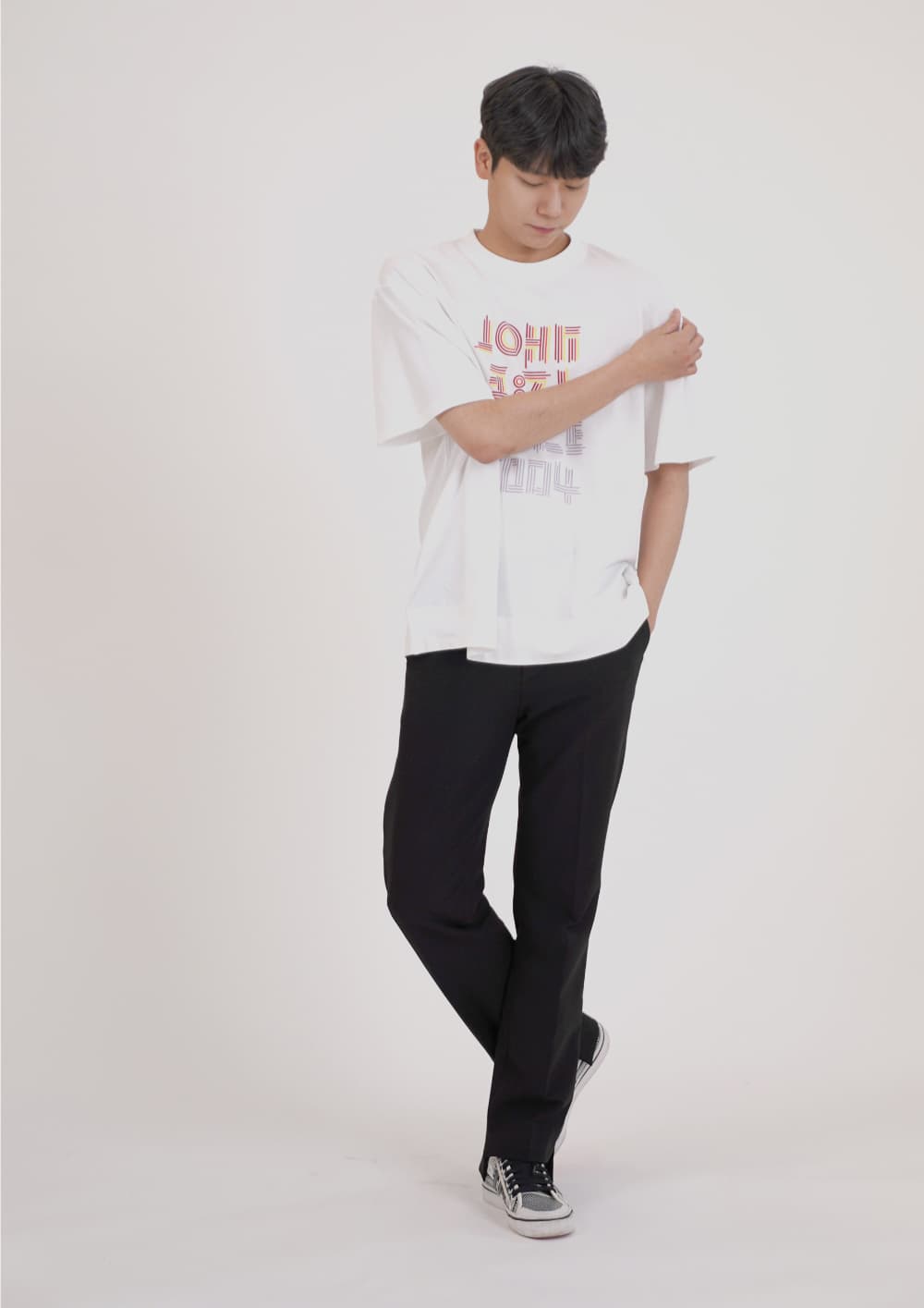 Four-Color Print Short-Sleeve T-Shirt — vue 8
