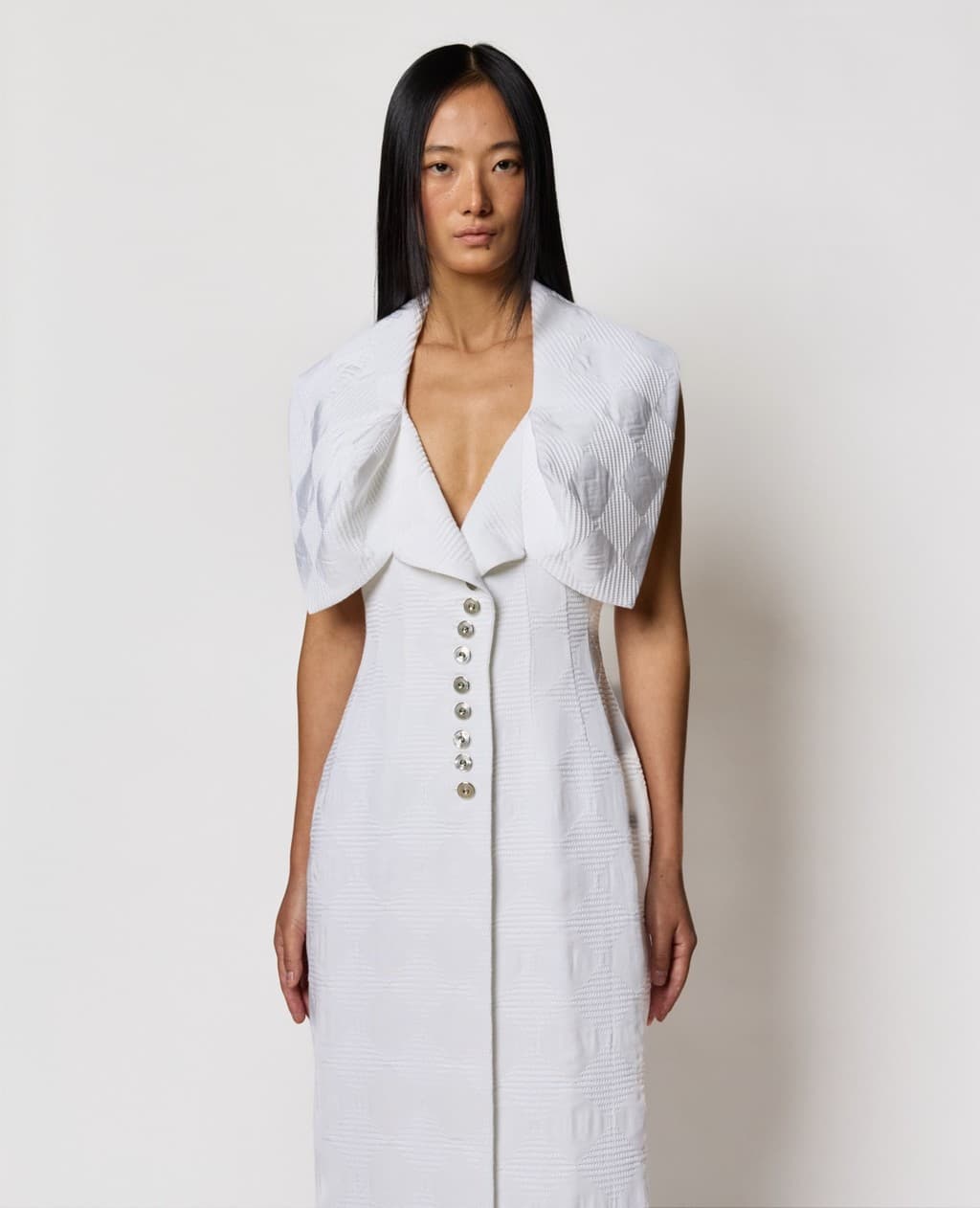 Archive Deadstock Collection (90s) - Kiwa Button-Up Dress — vue 5