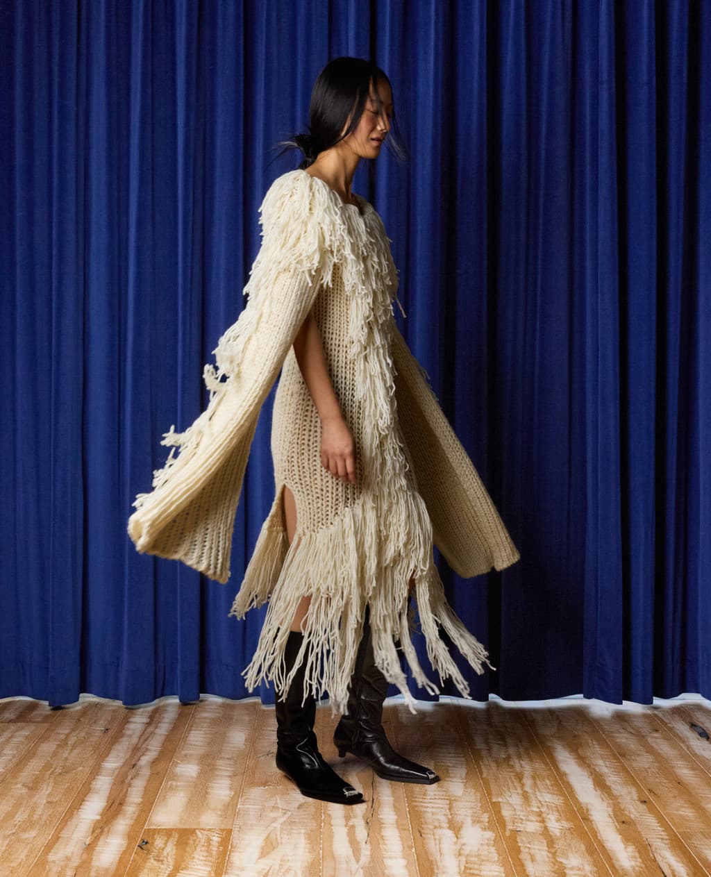 Handcraft Collection - Fringe Open Sleeve Dress — vue 3