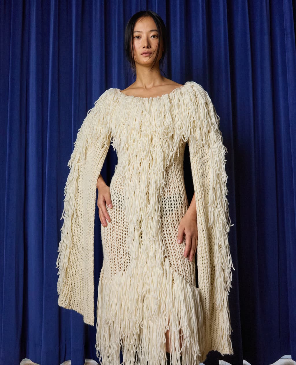 Handcraft Collection - Fringe Open Sleeve Dress — vue 4