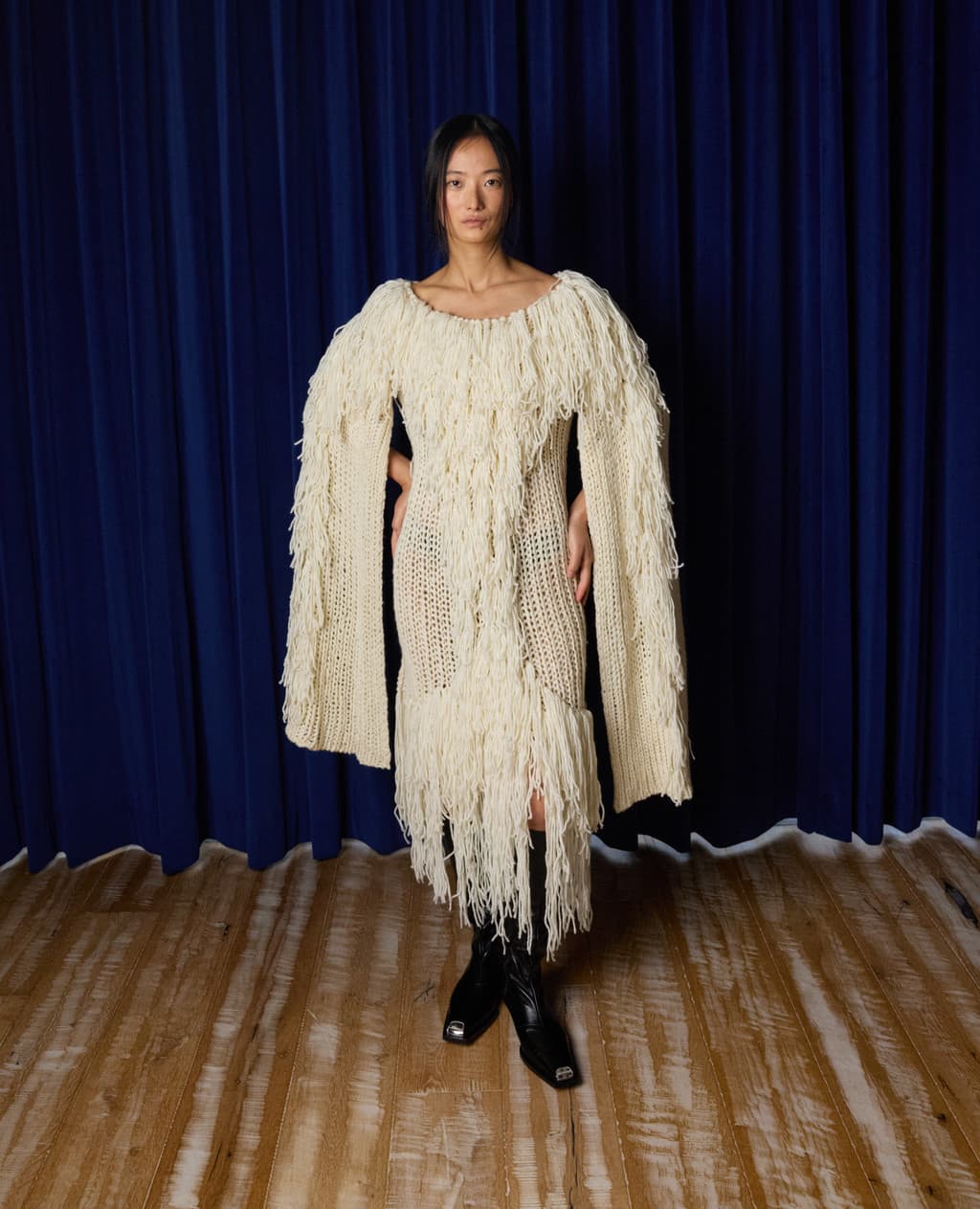 Handcraft Collection - Fringe Open Sleeve Dress — vue 7