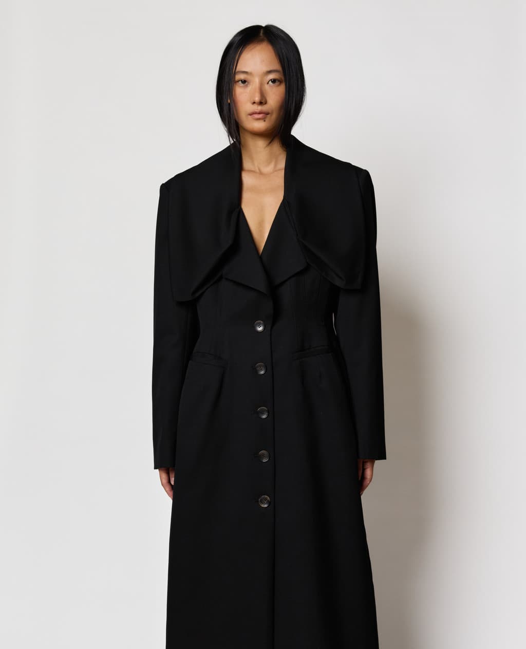 Kiwa Tailored Coat - Black — vue 6
