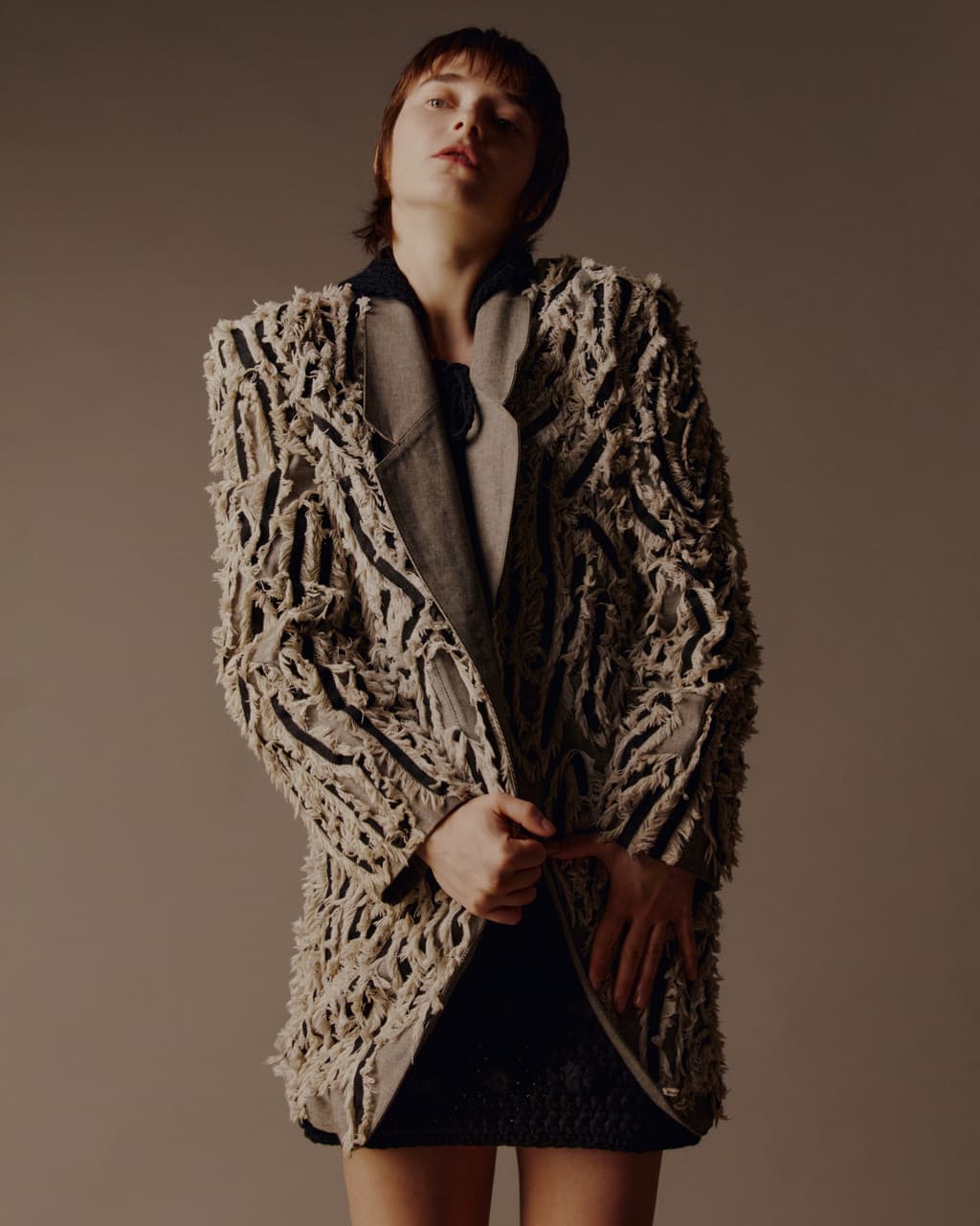 Archive Handcraft Collection - Selvedge Fringe Jacket — vue 3