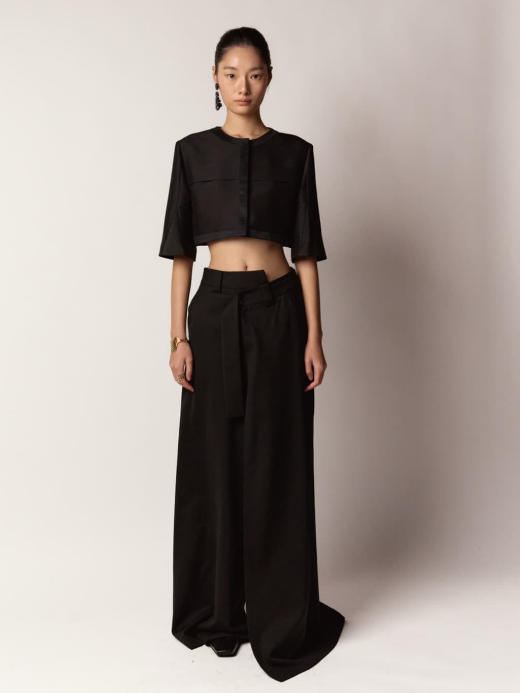 Wrap Skort - Black — vue 3