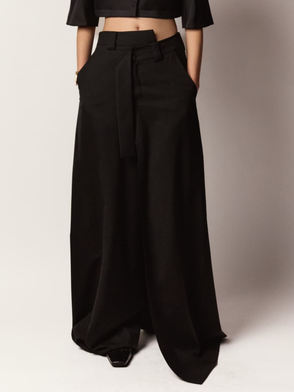 Wrap Skort - Black — vue 5