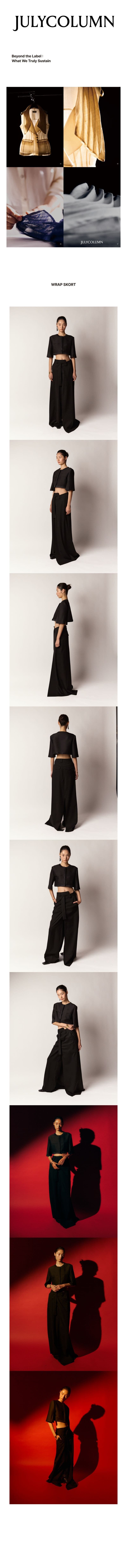 Wrap Skort - Black — vue 7