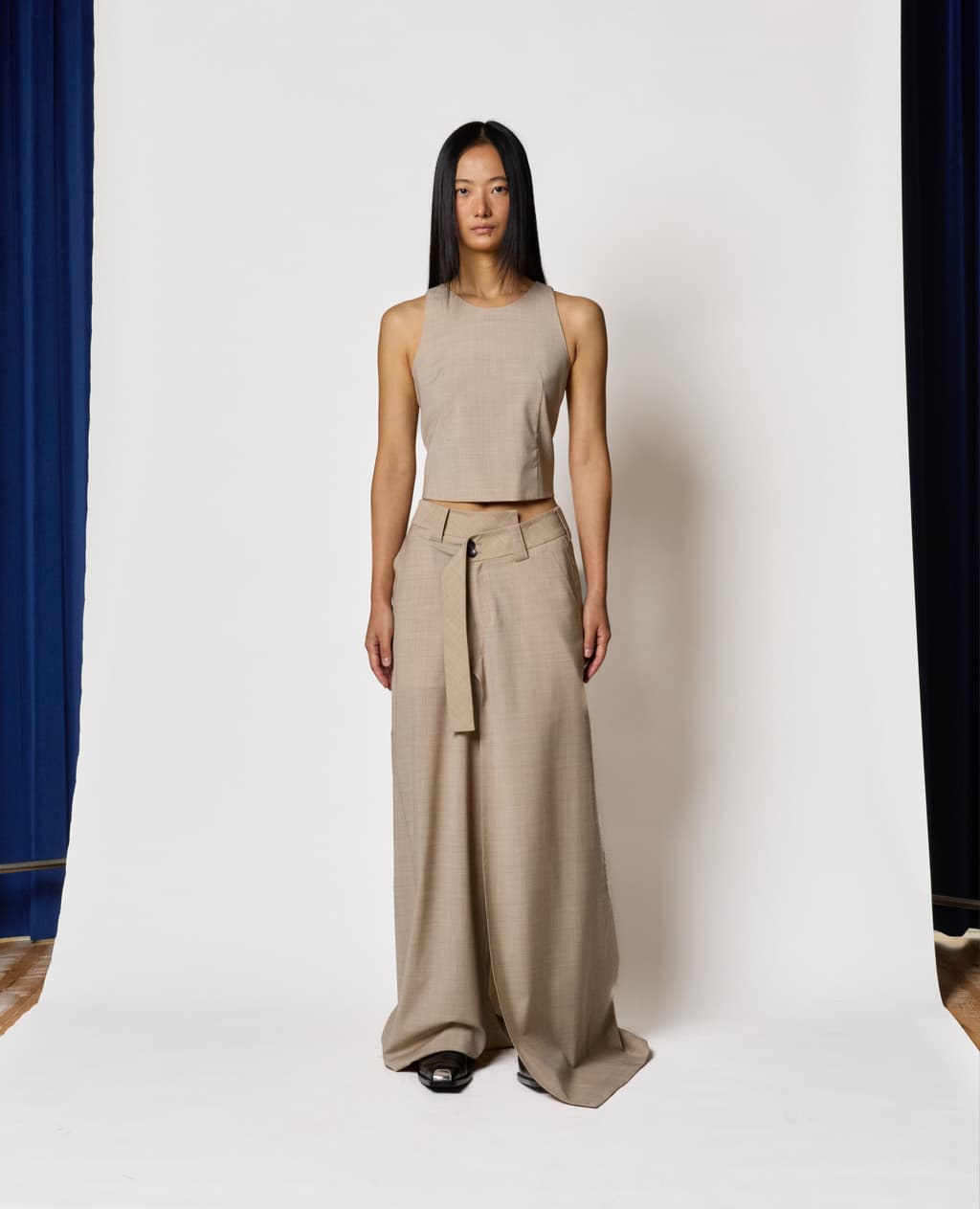 Wrap Skort - Beige — vue 1