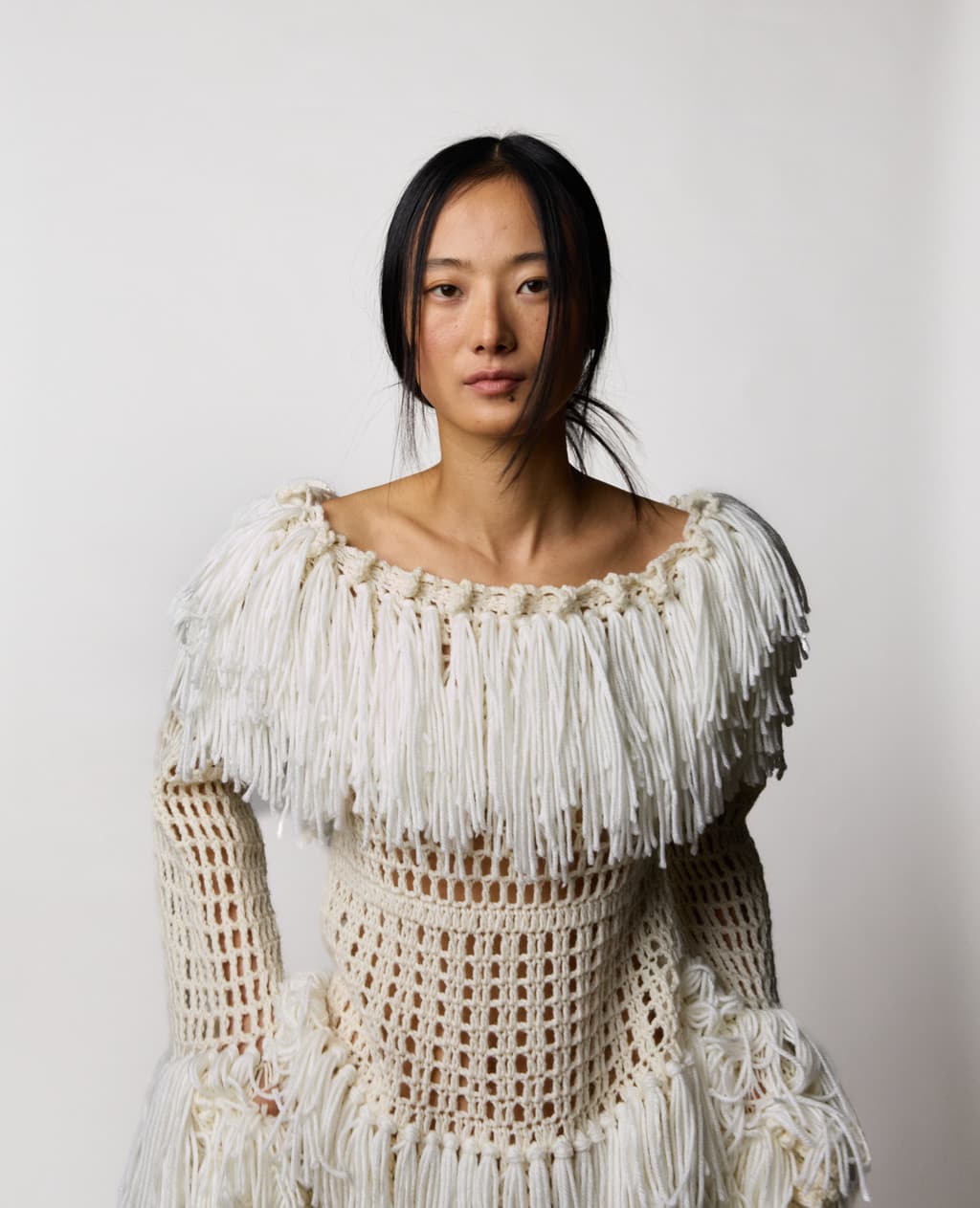 Handcraft Collection - Glene Knit Fringe Maxi Dress — vue 6
