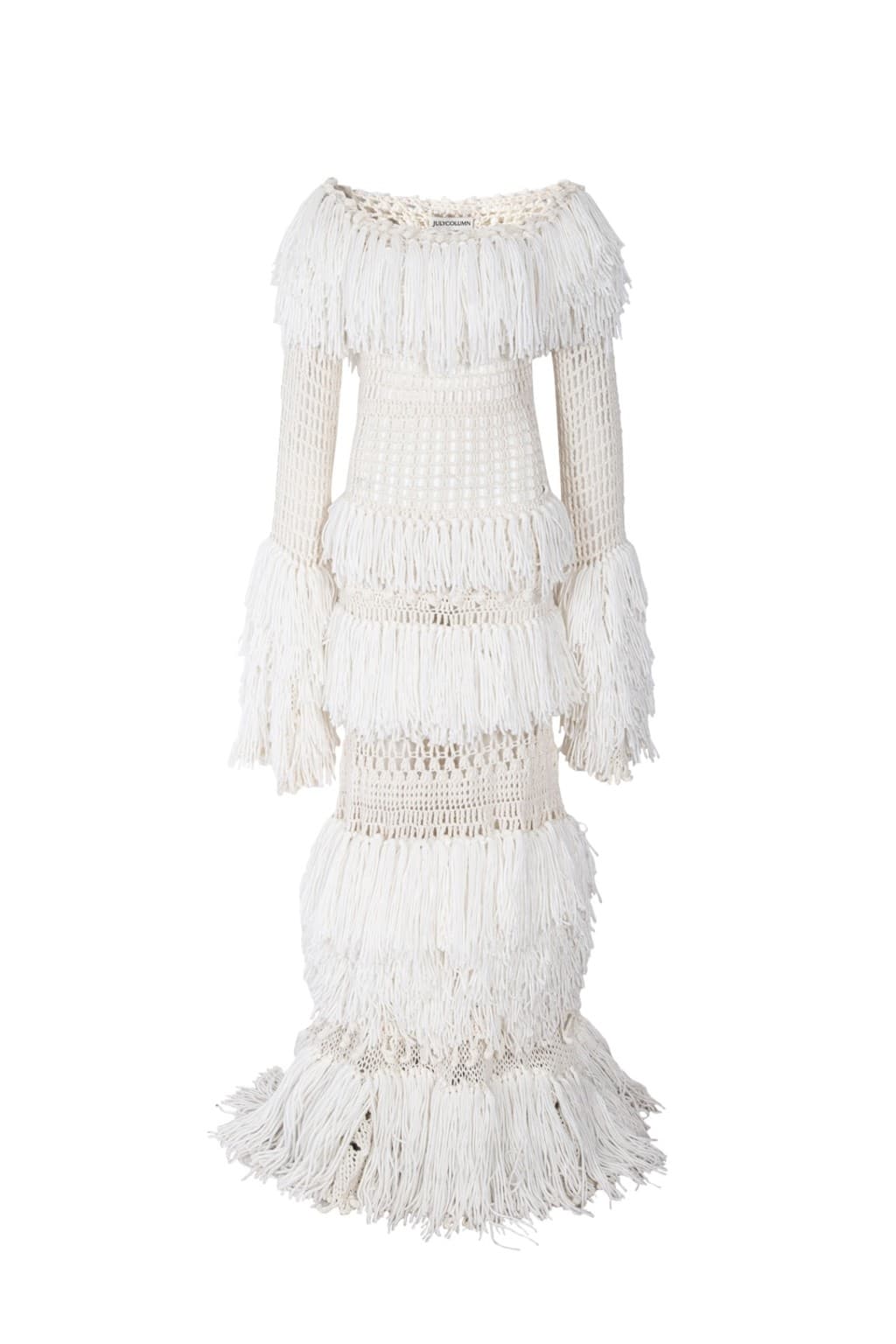 Handcraft Collection - Glene Knit Fringe Maxi Dress — vue 7
