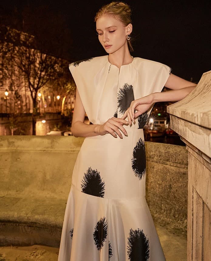 Polyester Dress — KSH32O2D011 — vue 11