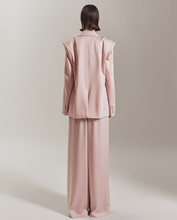 Polyester Tailored Jacket (Baby Pink) — vue 3