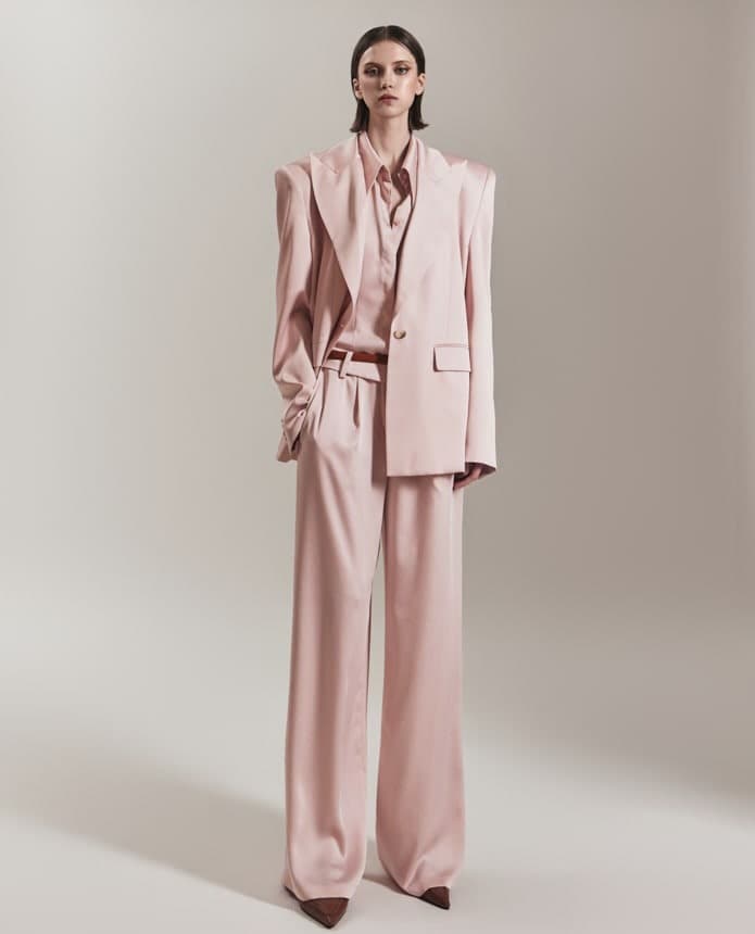 Polyester Tailored Jacket (Baby Pink) — vue 4