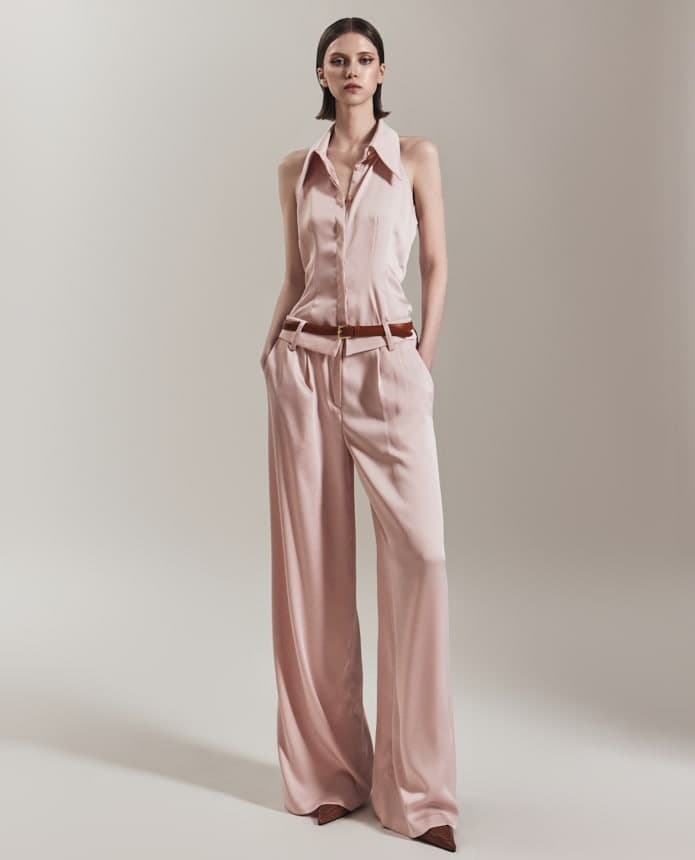 Polyester Trousers (Baby Pink) — vue 4