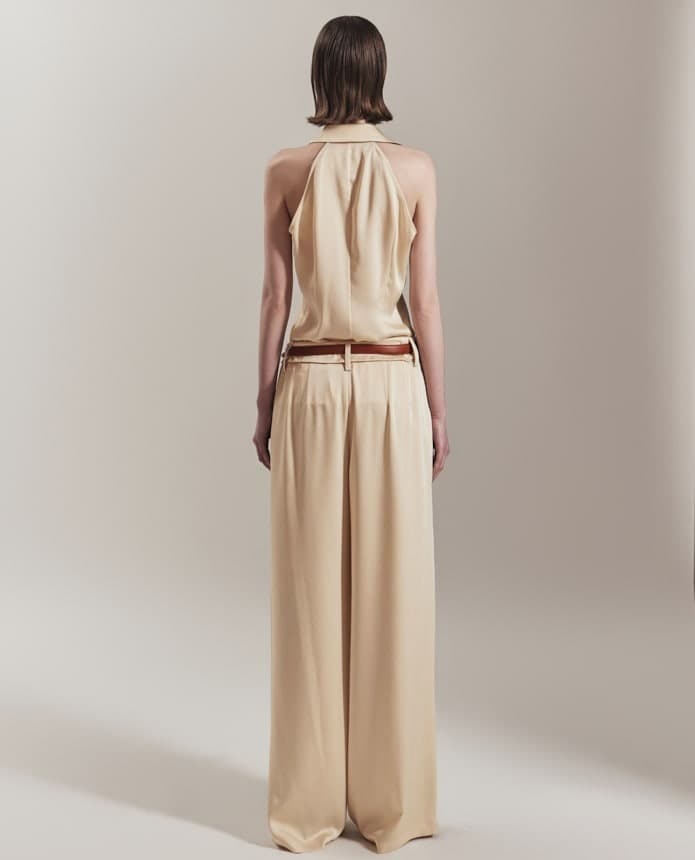 Polyester Trousers (Yellow) — vue 3