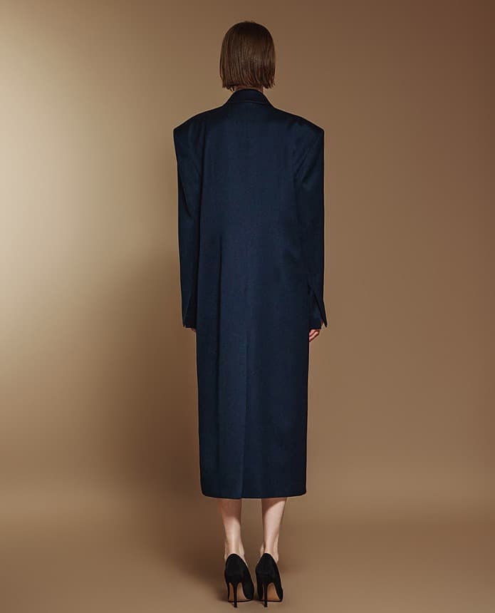 Wool Coat (Navy) — vue 3