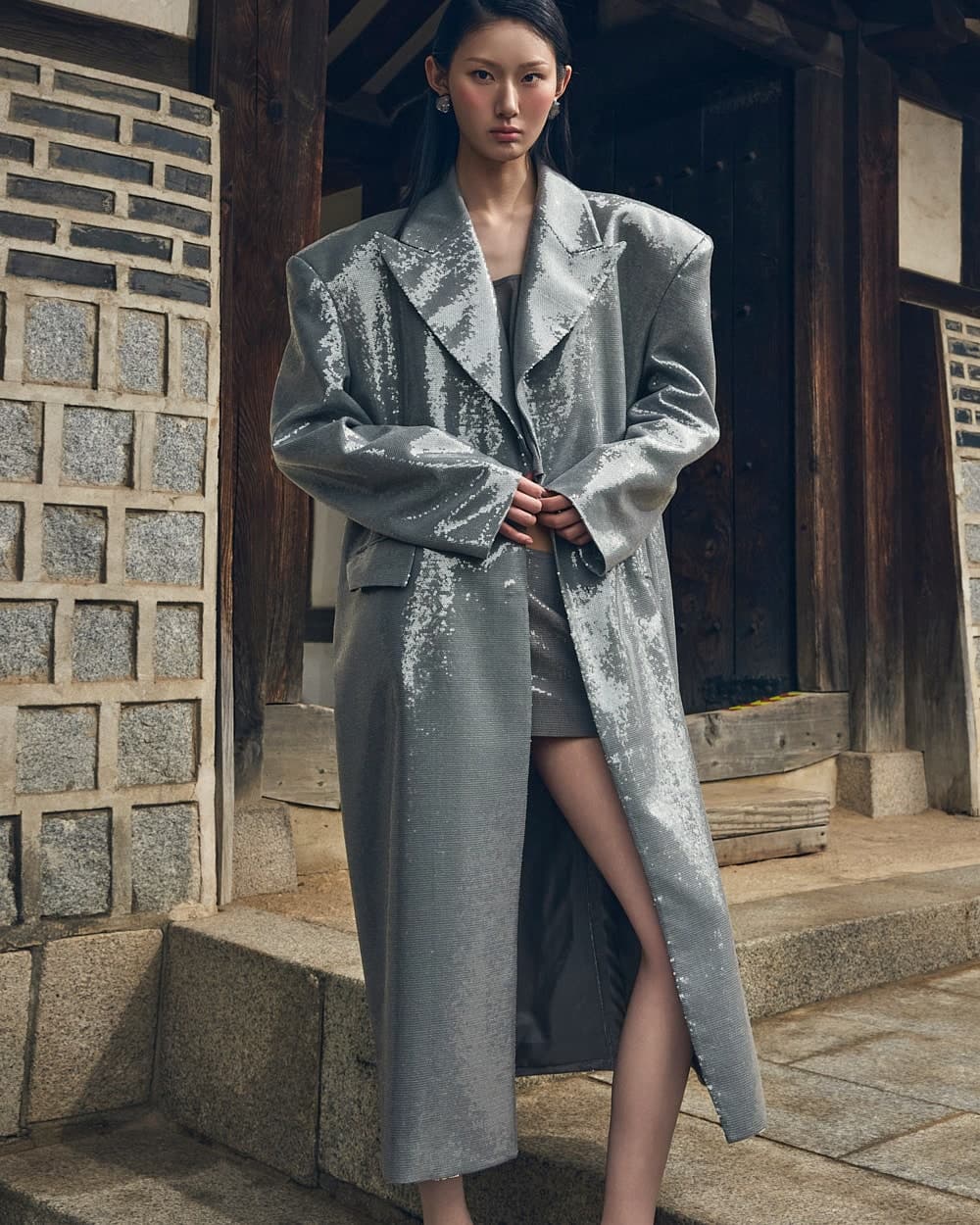 Manteau en polyester — vue 3