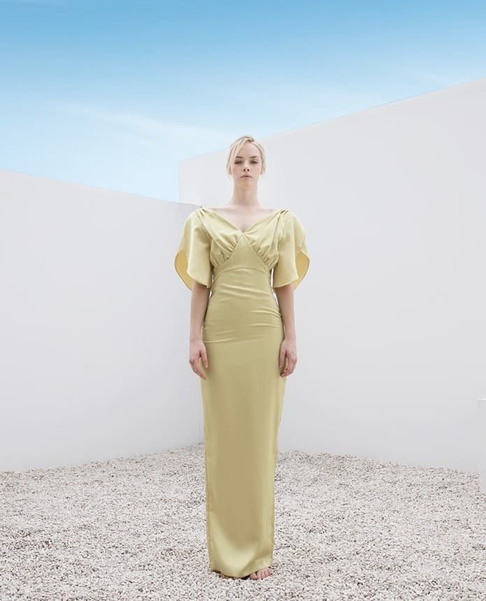 Polyester Dress (Yellow) — vue 10