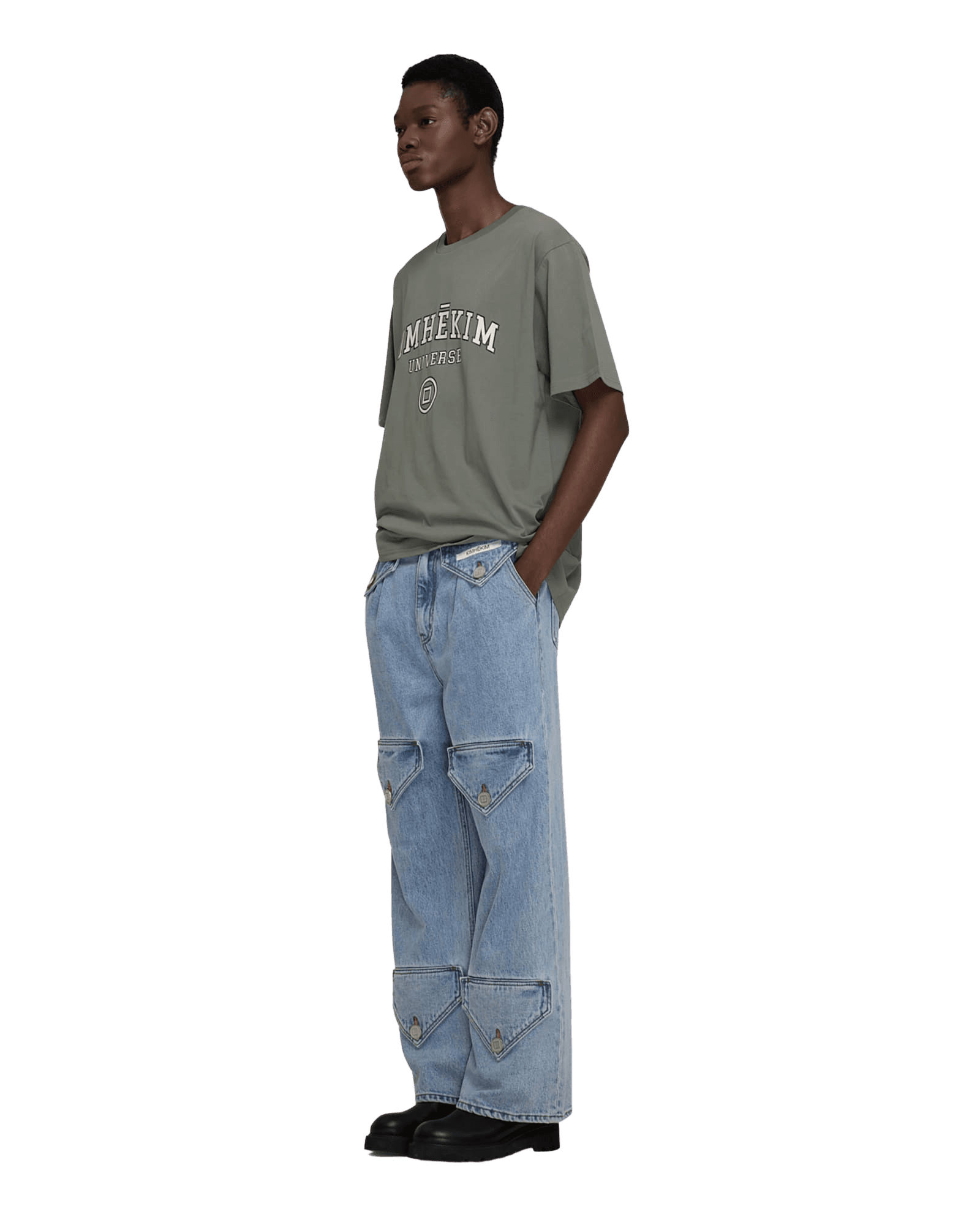 KIMHEKIM Universe T-Shirt (Olive) — vue 2