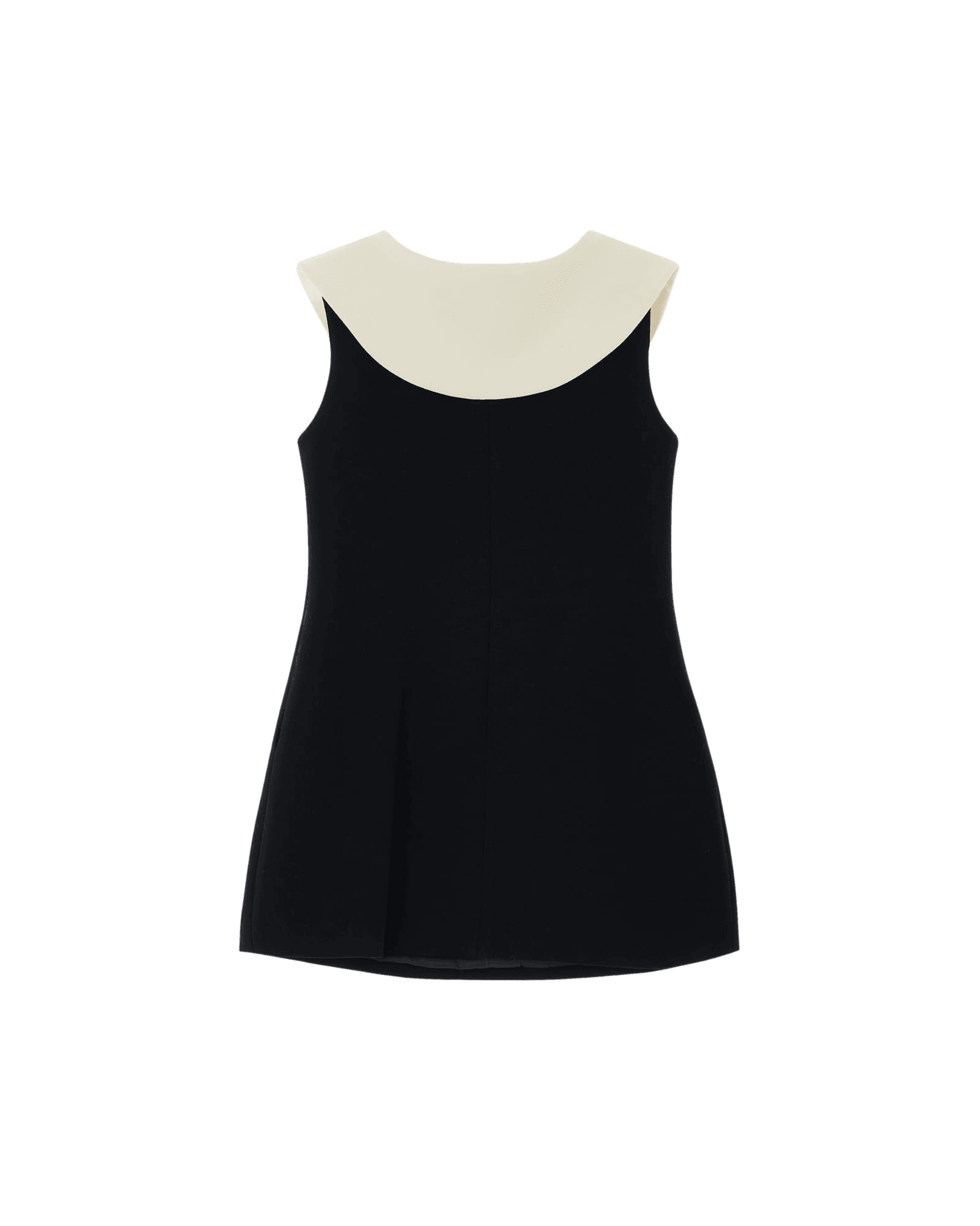 Bi-Color Mini Dress (Black/Ivory) — vue 2