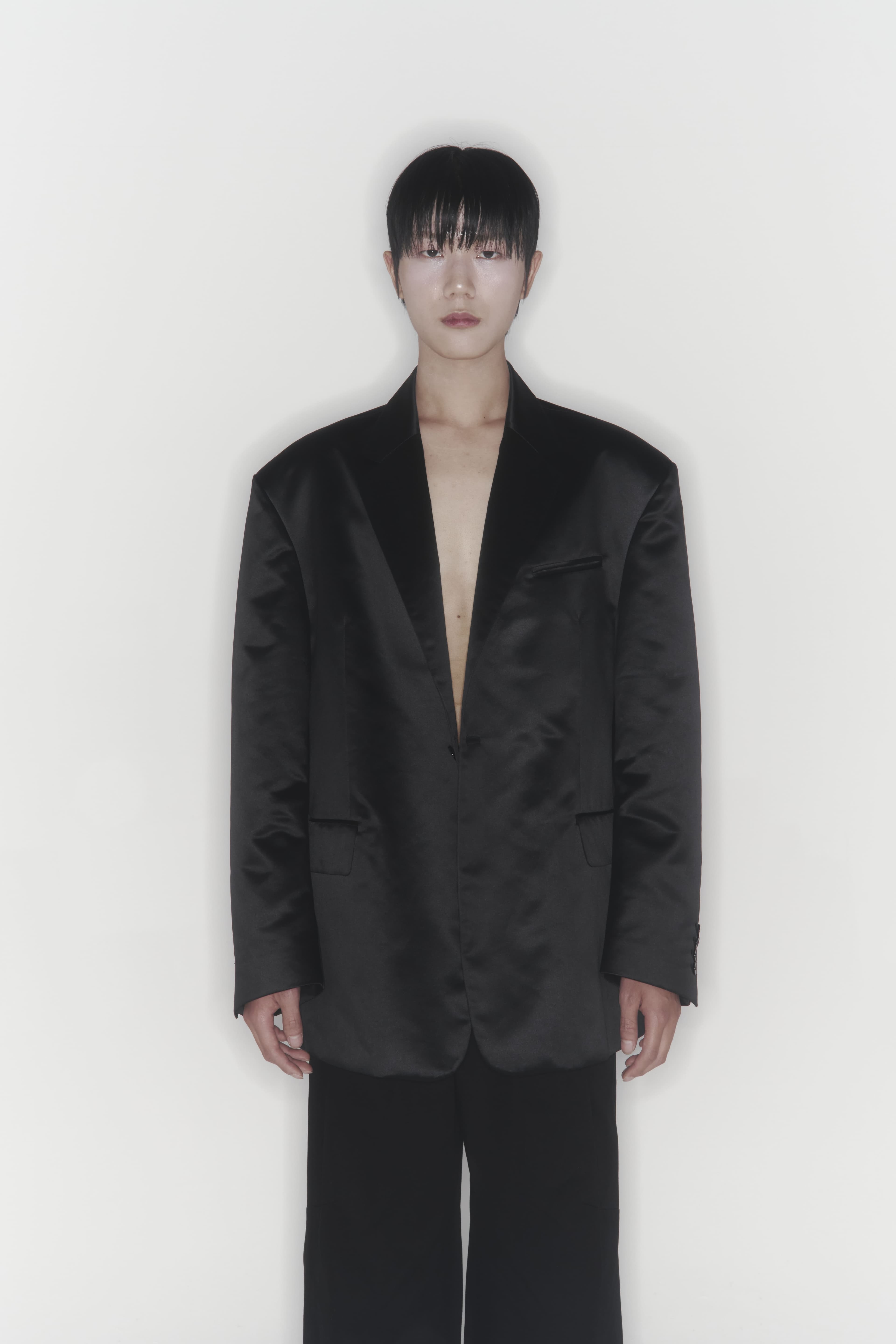 Satin Overfit Jacket — vue 1