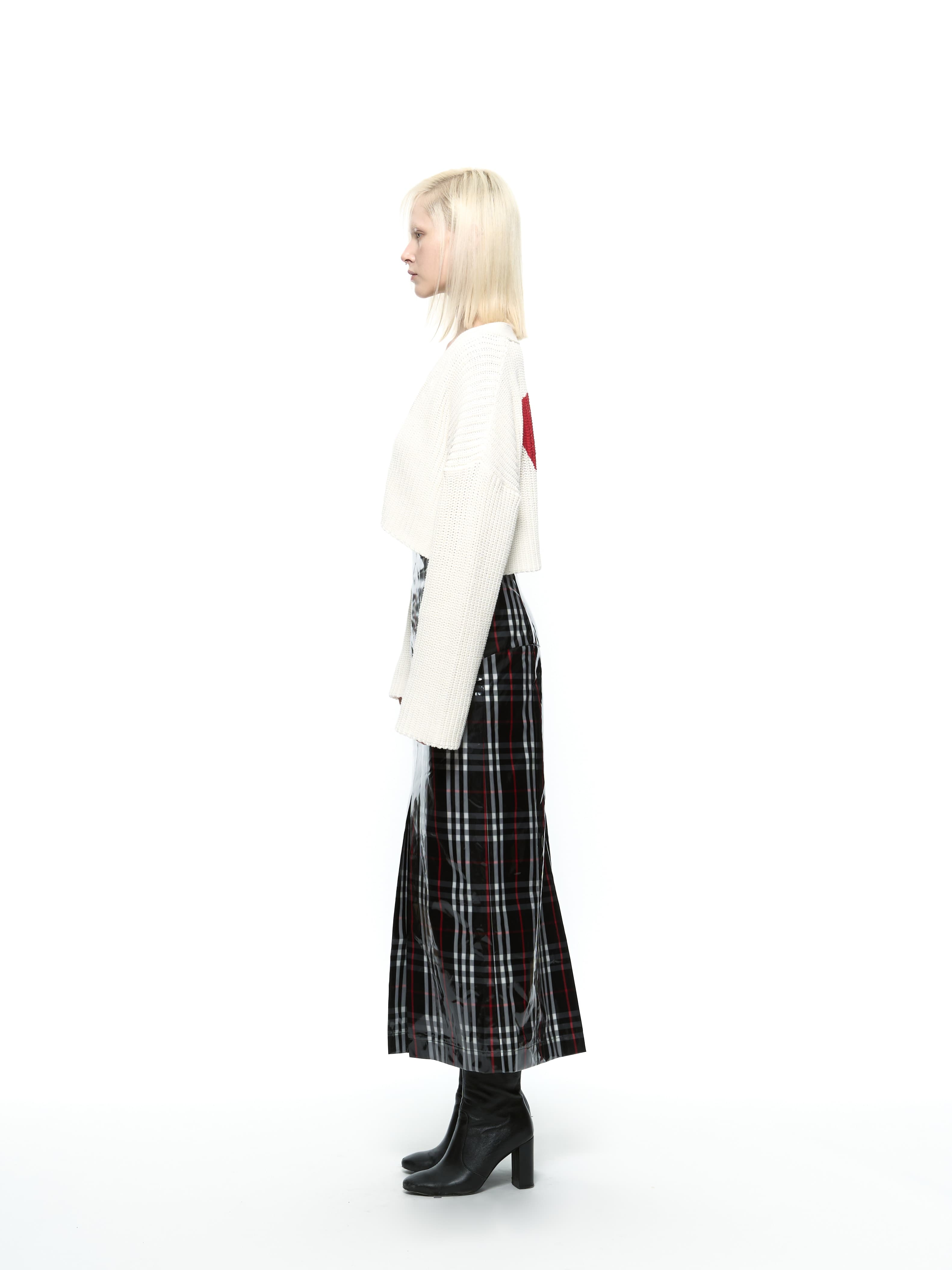 Heart Crop Cardigan (Red) — vue 8