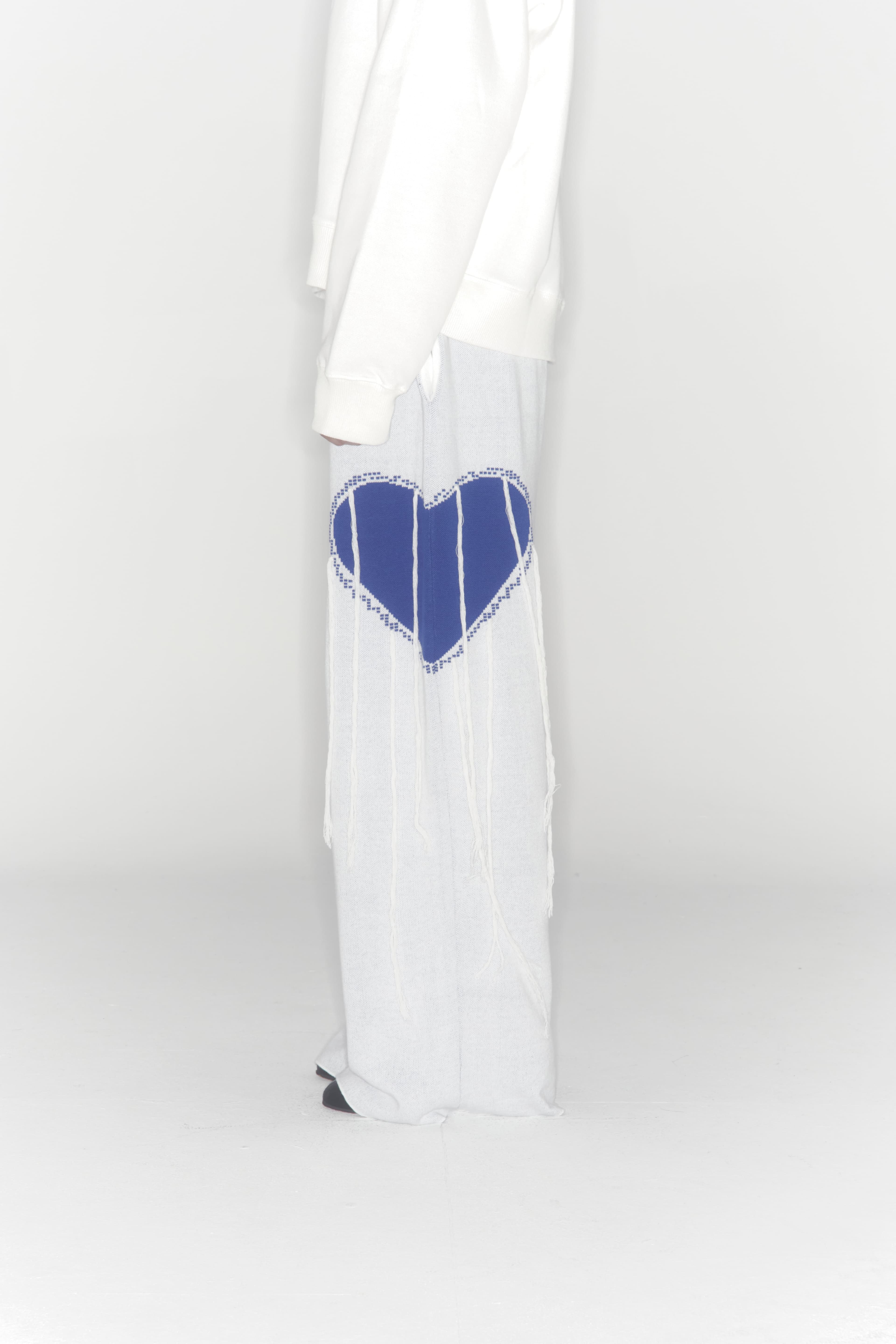 Heart Knit Pants (White) — vue 2