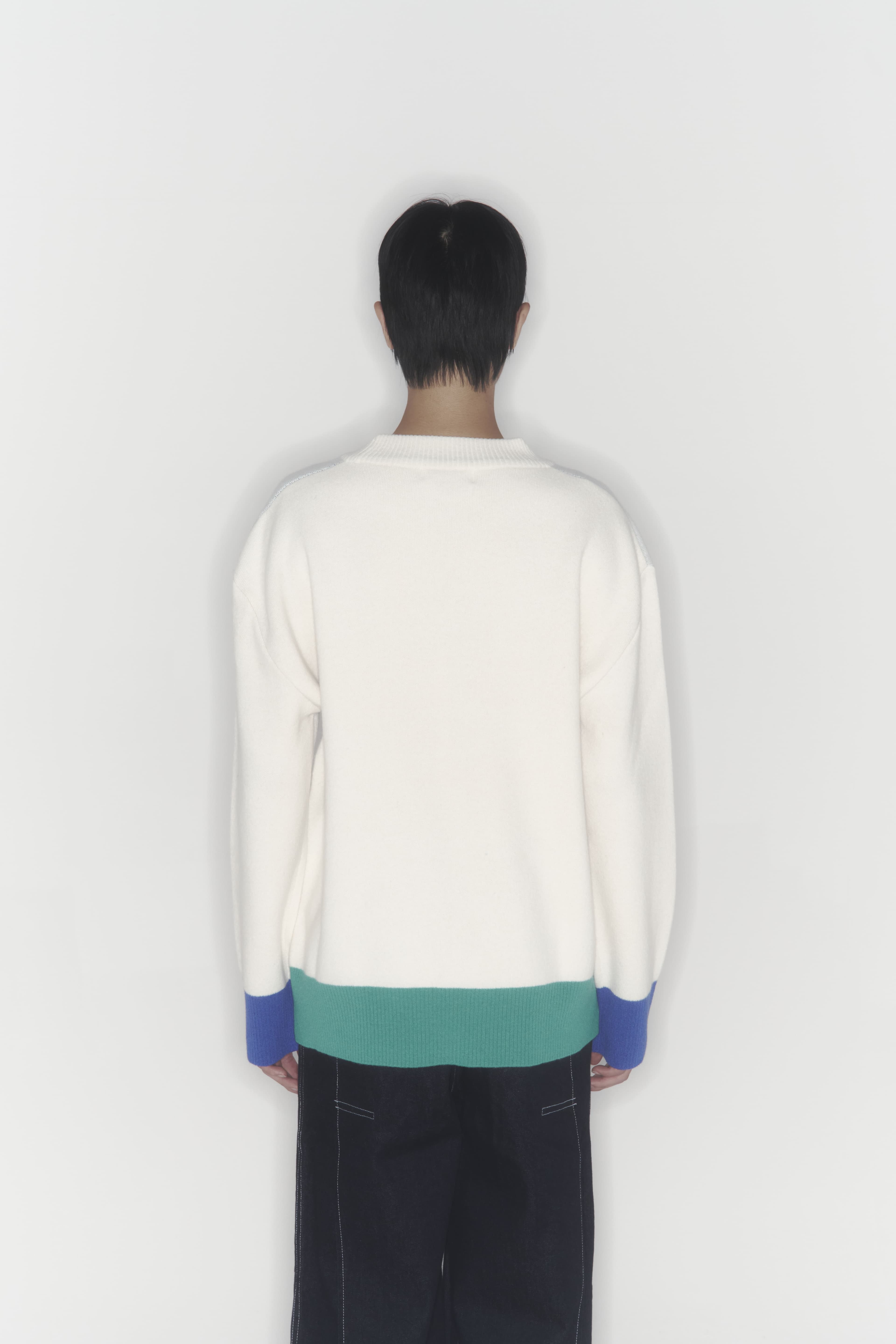 Gun Knit Sweater (Ivory) — vue 16