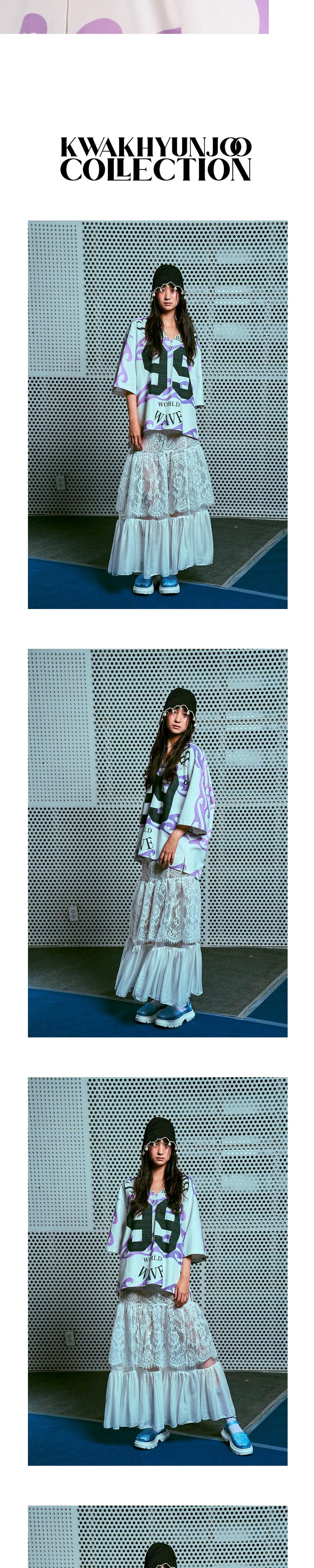 26SS Purple Heart Wave 99 Printing Shirt — vue 5