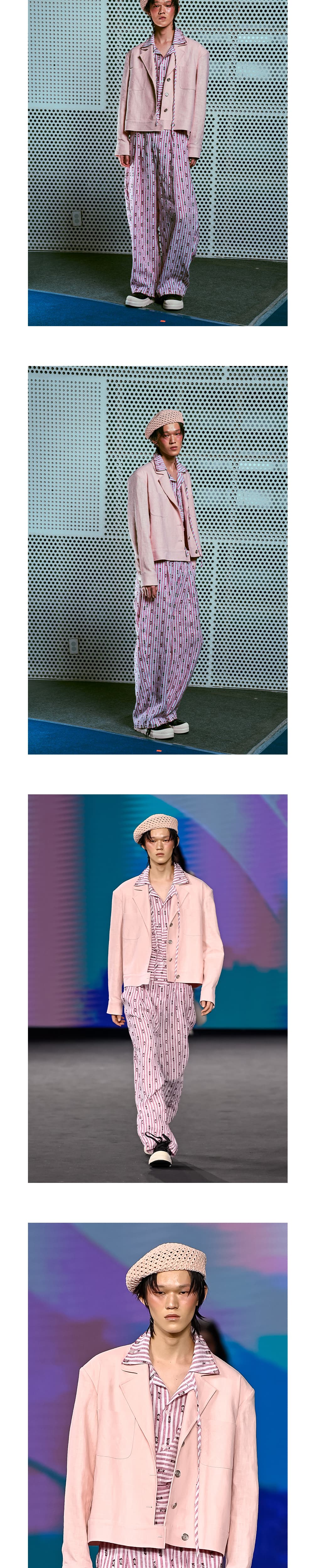 26SS Indie Pink Tailored Collars Crop Jacket — vue 6
