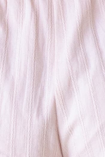 Sofia Pink Ruffled Cotton Shorts — vue 7