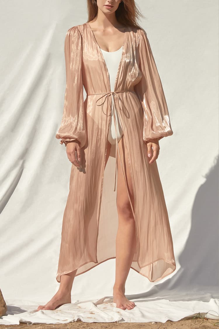 Isabel Rose-gold Robe — vue 3