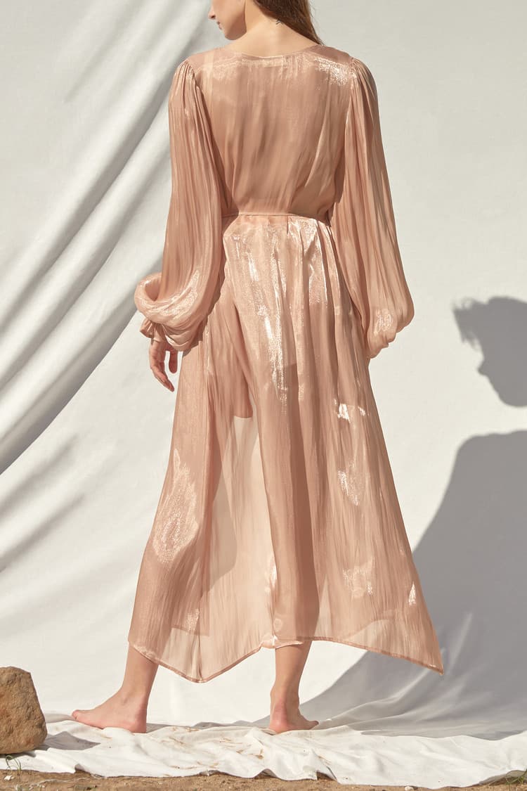Isabel Rose-gold Robe — vue 6