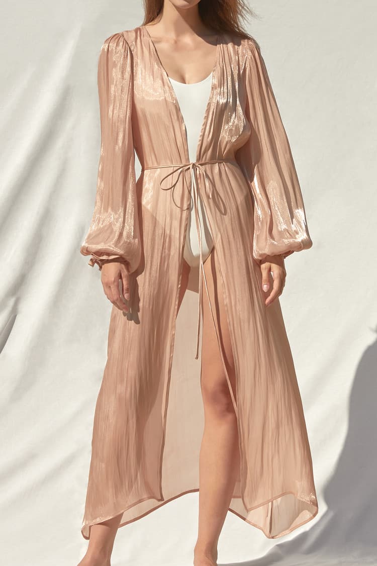 Isabel Rose-gold Robe — vue 1