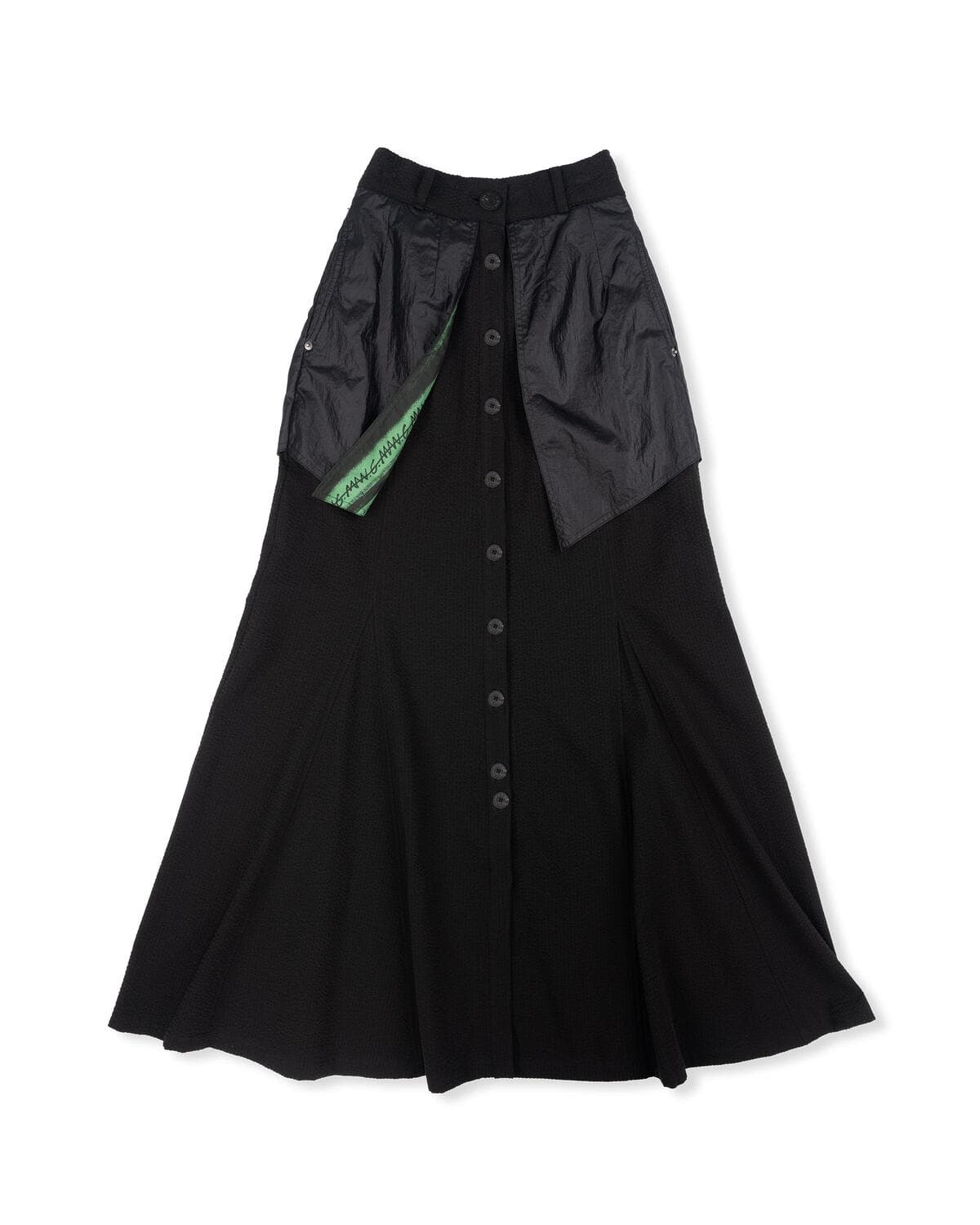 Mix Match Layered Long Skirt (Black) — vue 2