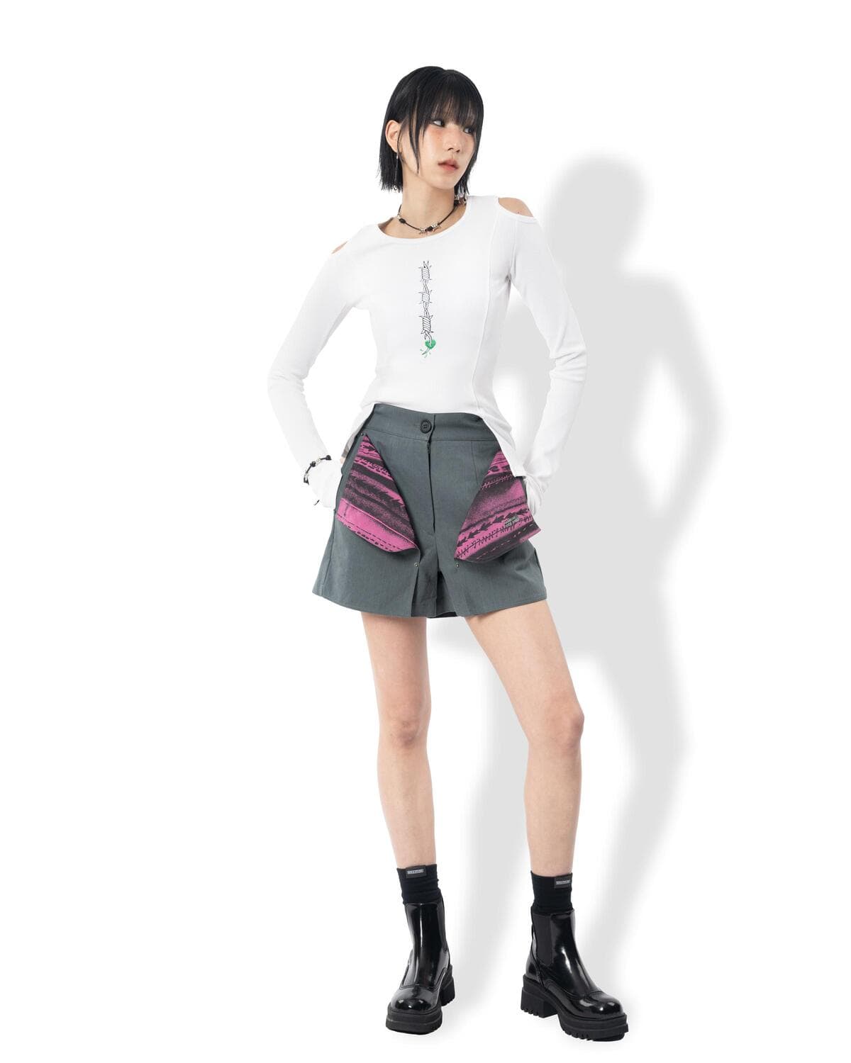 Double Dango Shorts (Gray) — vue 7