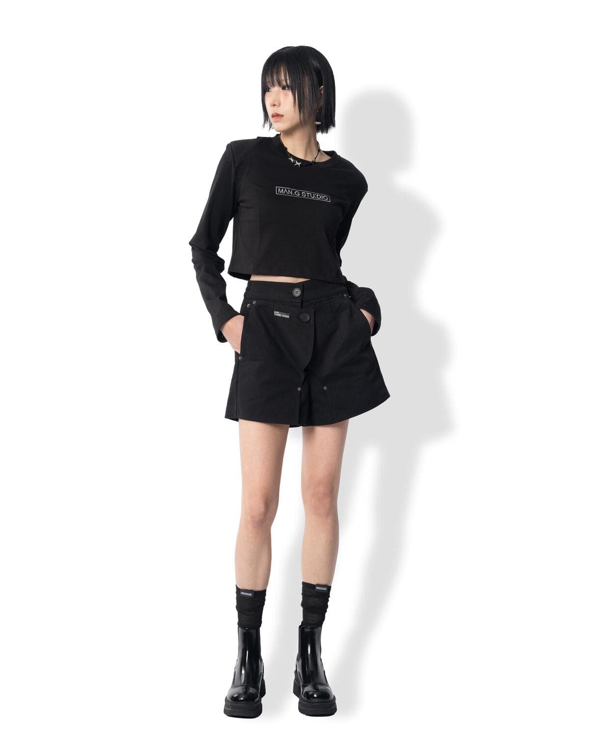 Double Dango Shorts (Black) — vue 6