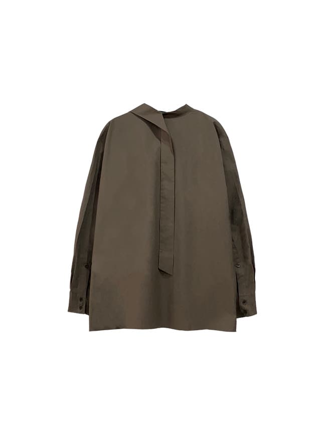 Unbalanced Drape Shirt — vue 5