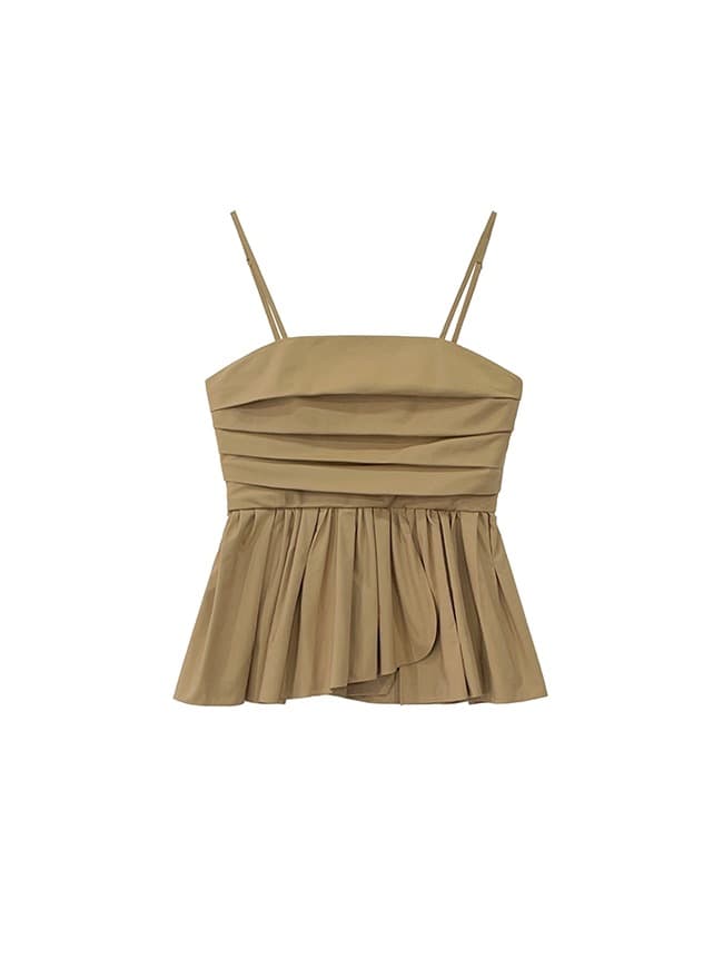 Strap Pleated Bustier — vue 1