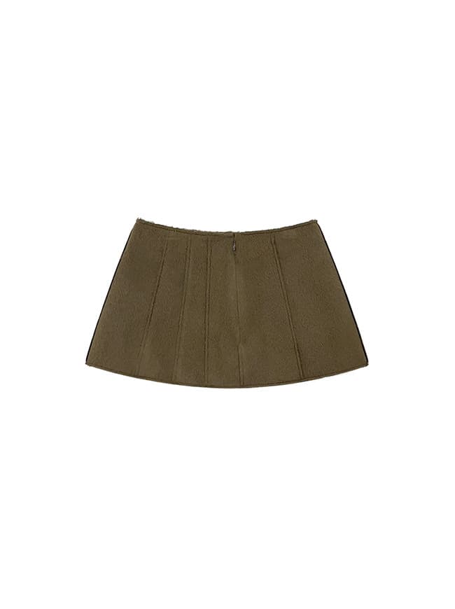 Wool Patchwork Mini Skirt — vue 2
