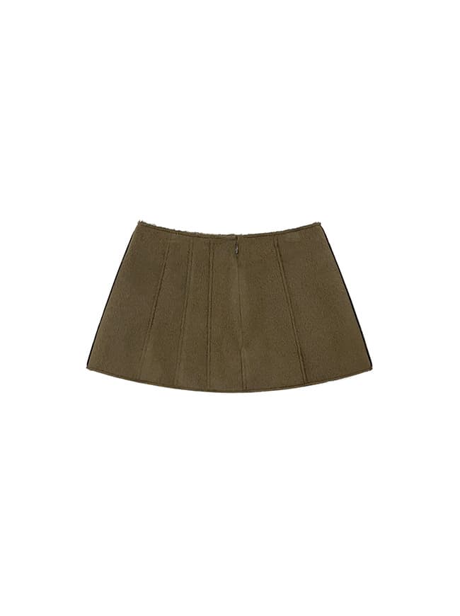 Wool Patchwork Mini Skirt — vue 9