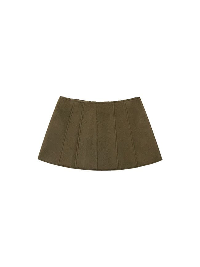 Wool Patchwork Mini Skirt — vue 1
