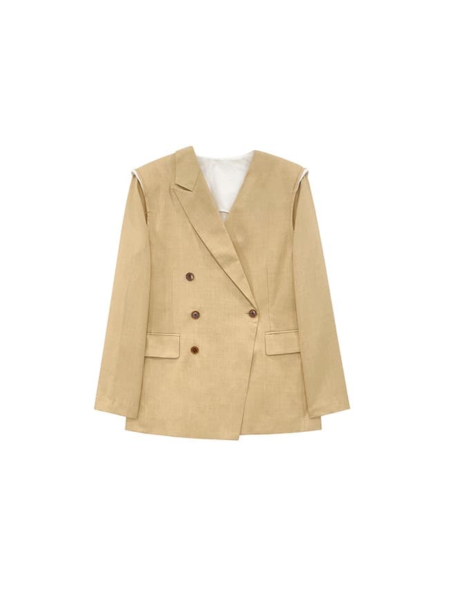 New Beige Origami Jacket — vue 1
