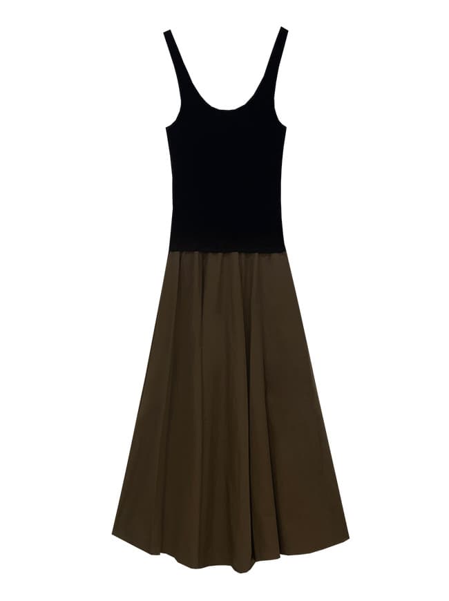 Logo Sleeveless Layered Dress — vue 4