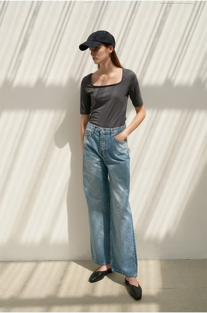 TOR SQUARE NECK TOP_CHARCOAL — vue 4